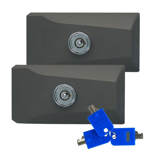 Lot de 2 Verrous Fuyants IMC Portes Arrière et Latérale Fourgon noirs