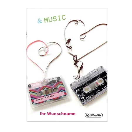 Herlitz Kladde Music DIN A5, 96 Blatt, blanko, 70gm²