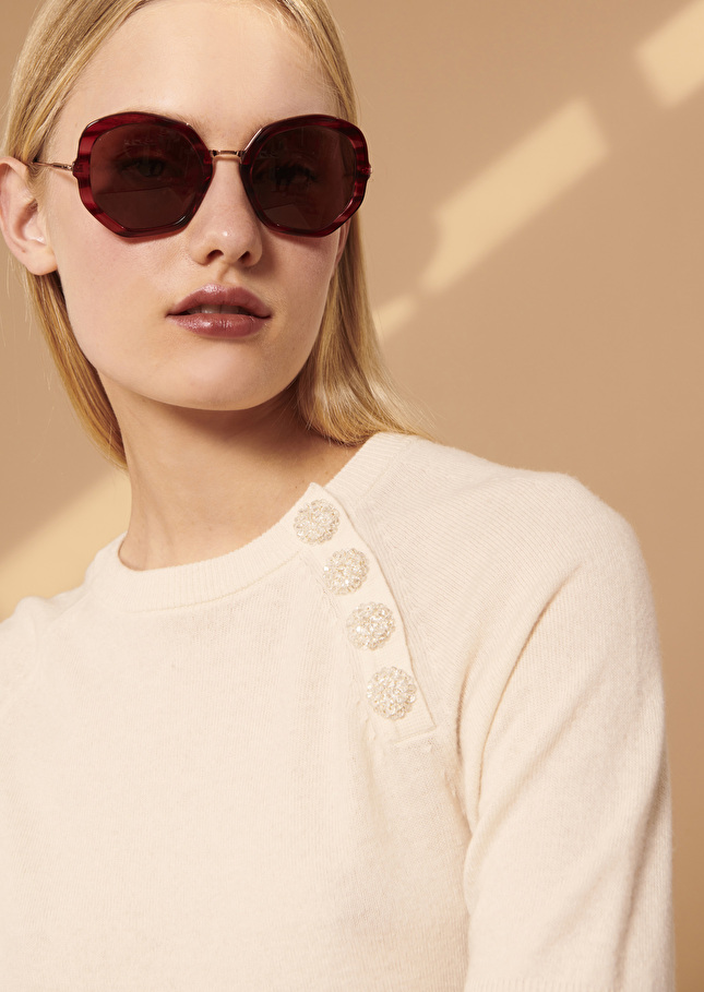 Pull Pastelleécru en laine