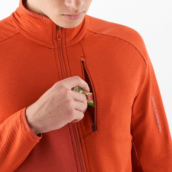 Veste polaire SALOMON ESSENTIAL LTWARM FZ M BOSSA NOVA