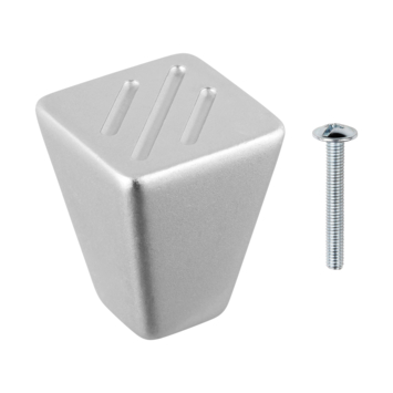 Knop Lucinda aluminium 22mm