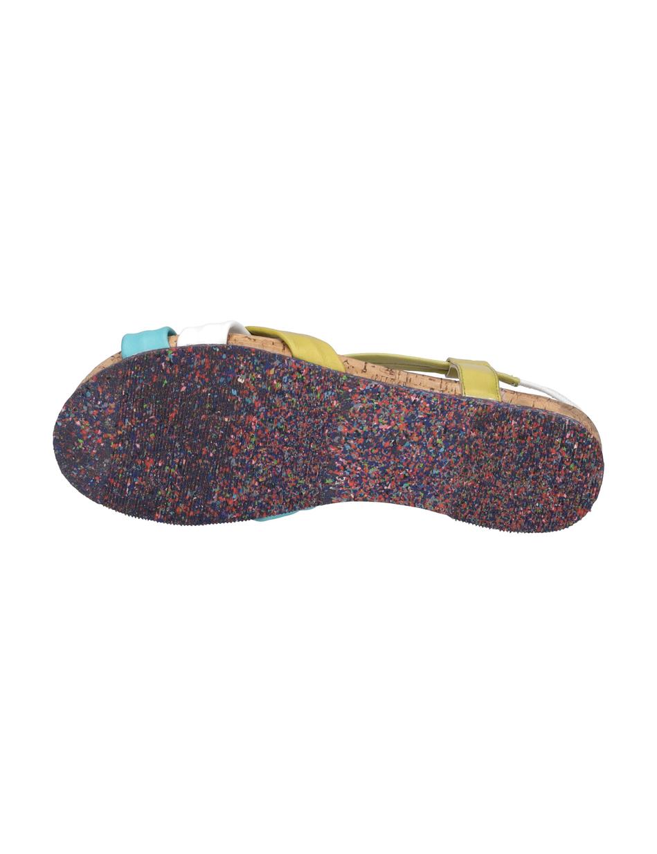 Sandale Henriette 01, gelb-multi