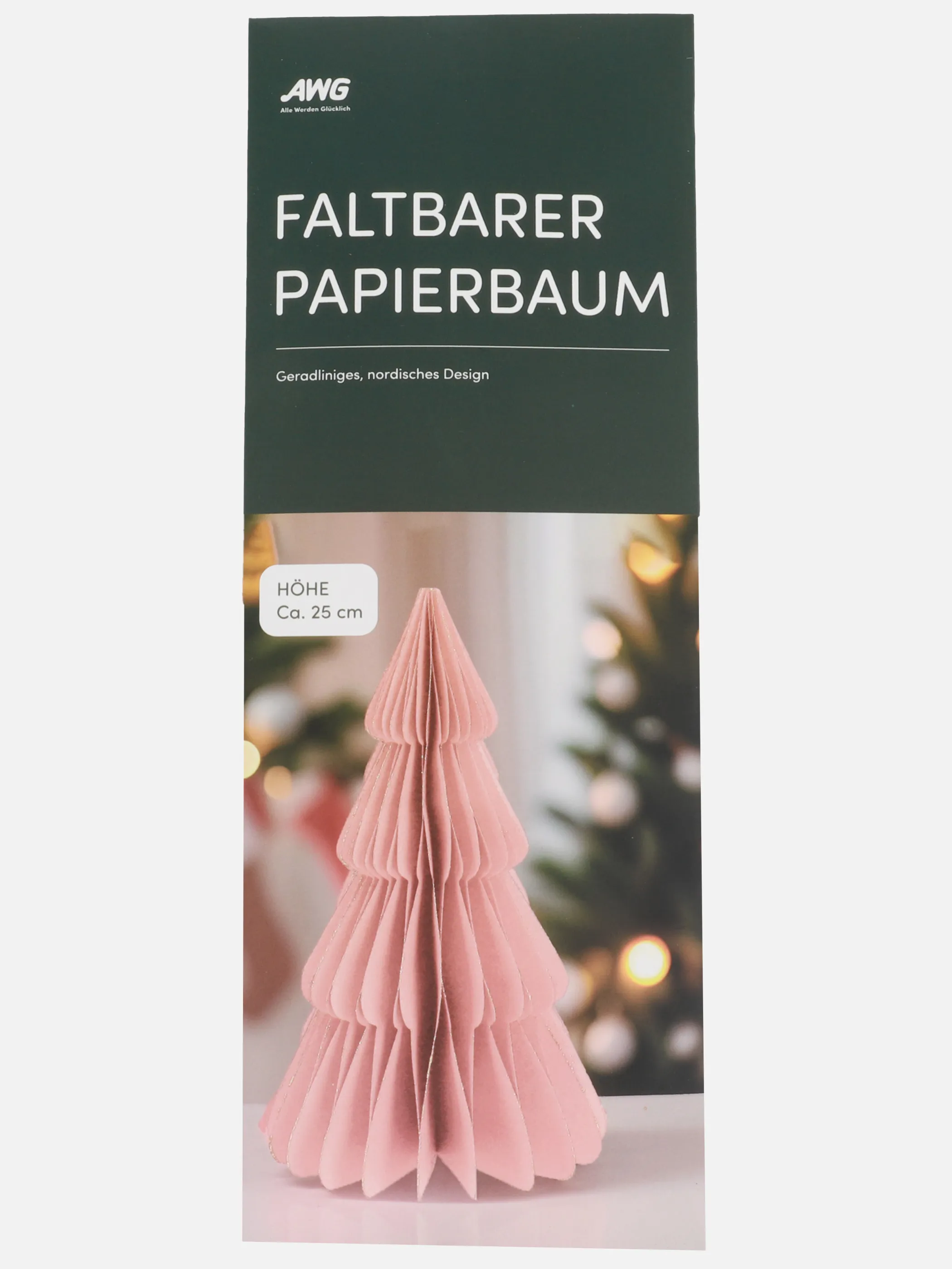 Papiertannenbaum faltbar, 25cm hoch