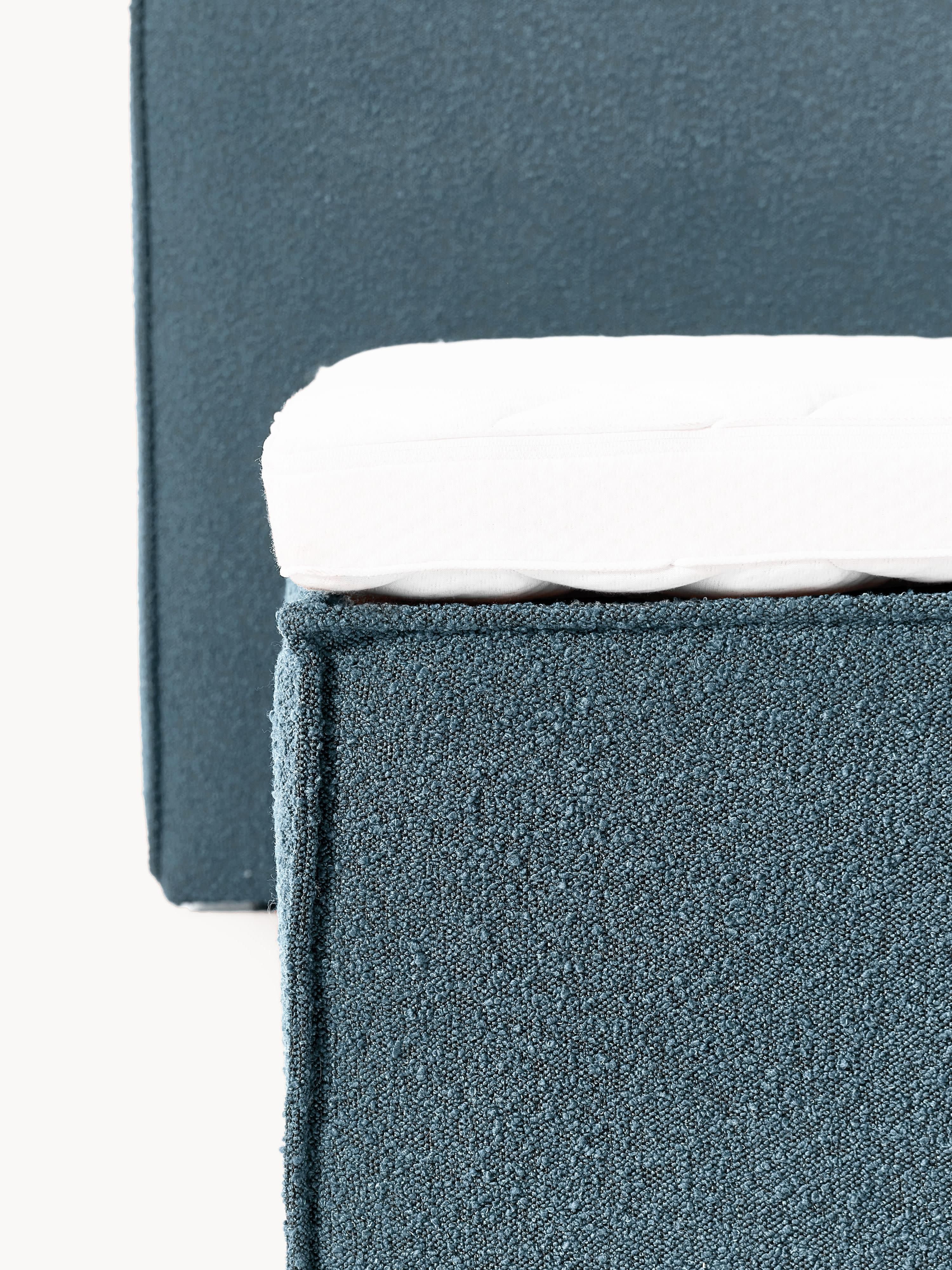 Bouclé boxspring bed Lennon