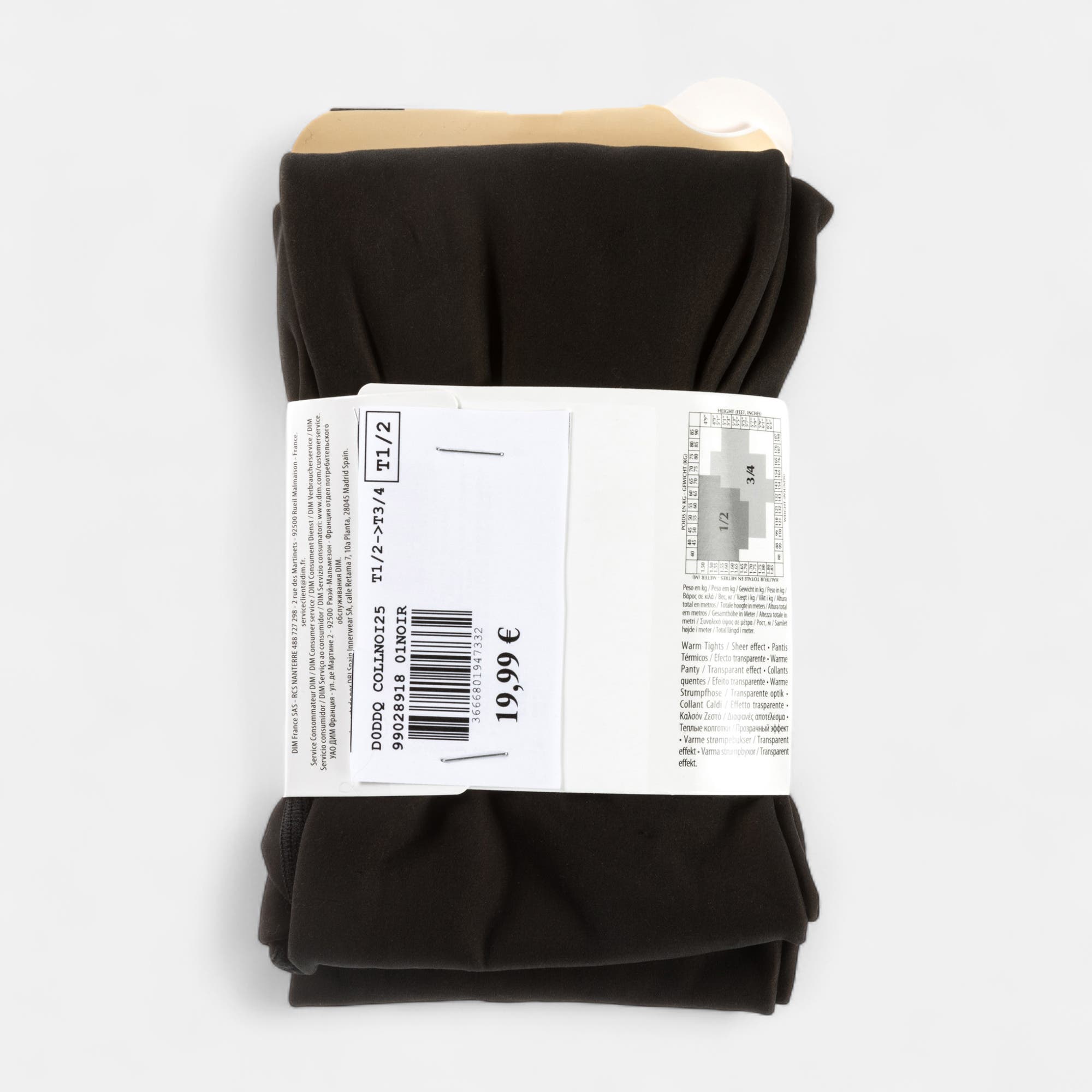 Collants/mi-bas Femme noir
