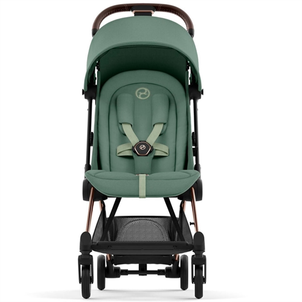 Coya Klapvogn Rosegold Leaf Green - Cybex