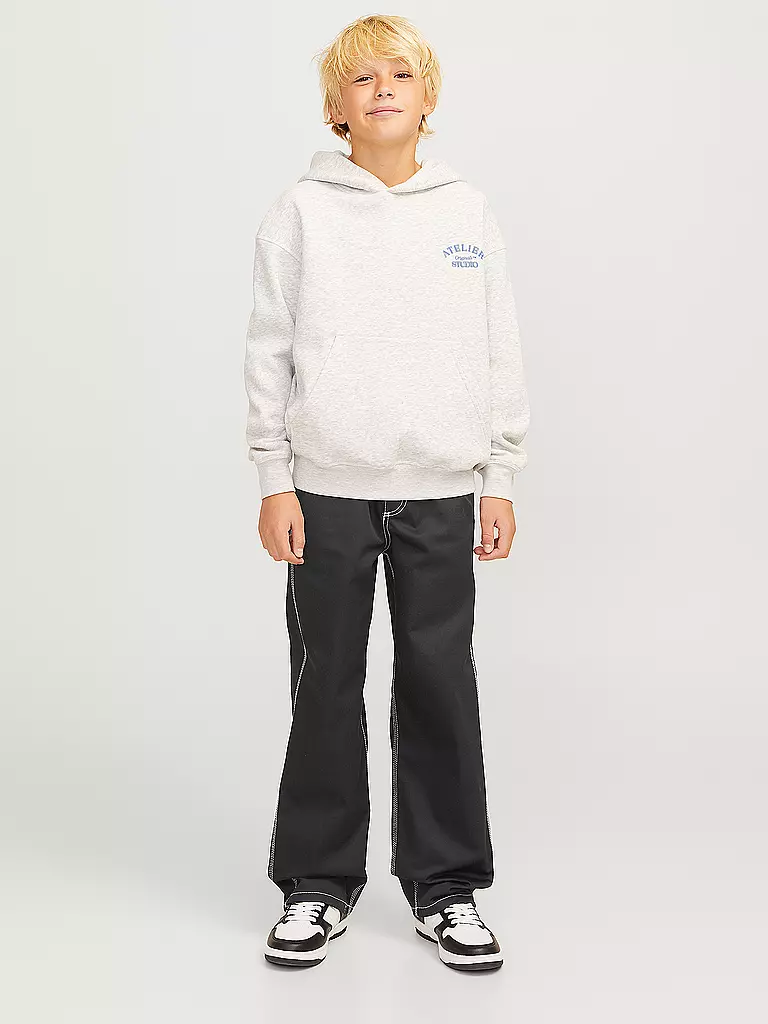 JACK & JONES Jungen Hose JPSTALEX JJCONTRAST schwarz