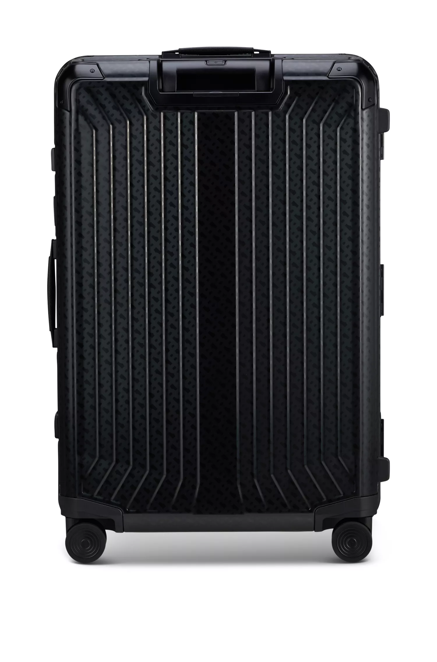 BOSS Black-BOSS | Mala de viagem Samsonite em alumínio anodizado com monogramas