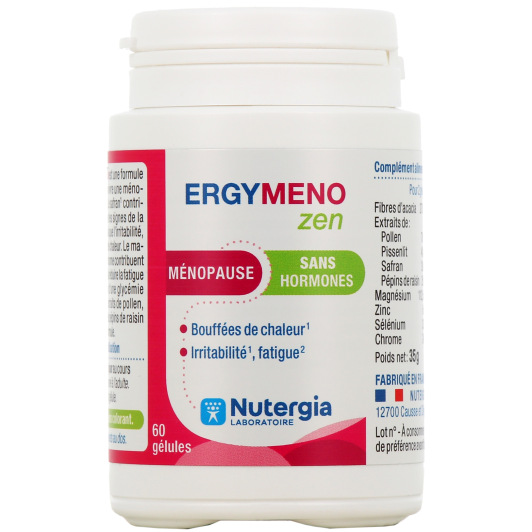 Nutergia Ergymeno Zen Ménopause - Bouffées de chaleur, Irritabilité