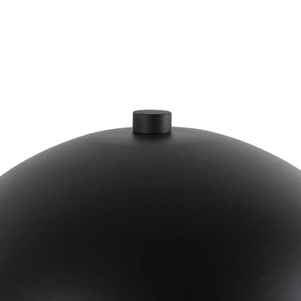 Qazqa tafellampen magnax zwart e27
