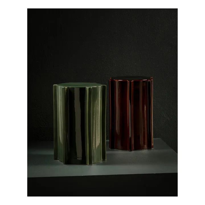 Serax Table d'appoint en grès Pawn, Marie Michielssen | Rouge Brun