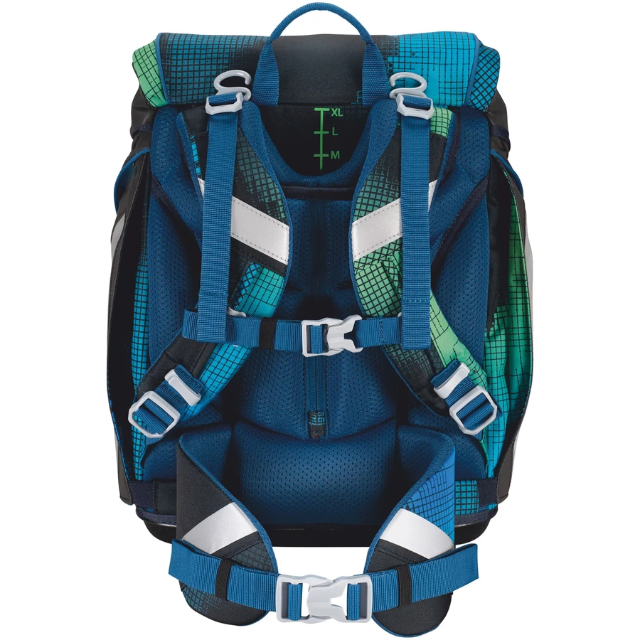 Scout Alpha Exklusiv Movie Star - Schulranzen Set 5tlg. Blue Pixel