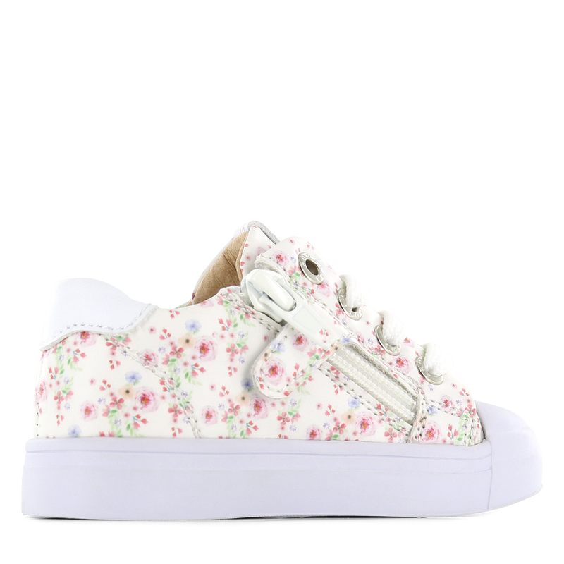 Shoesme weißer Sneaker mit Blumendruck
