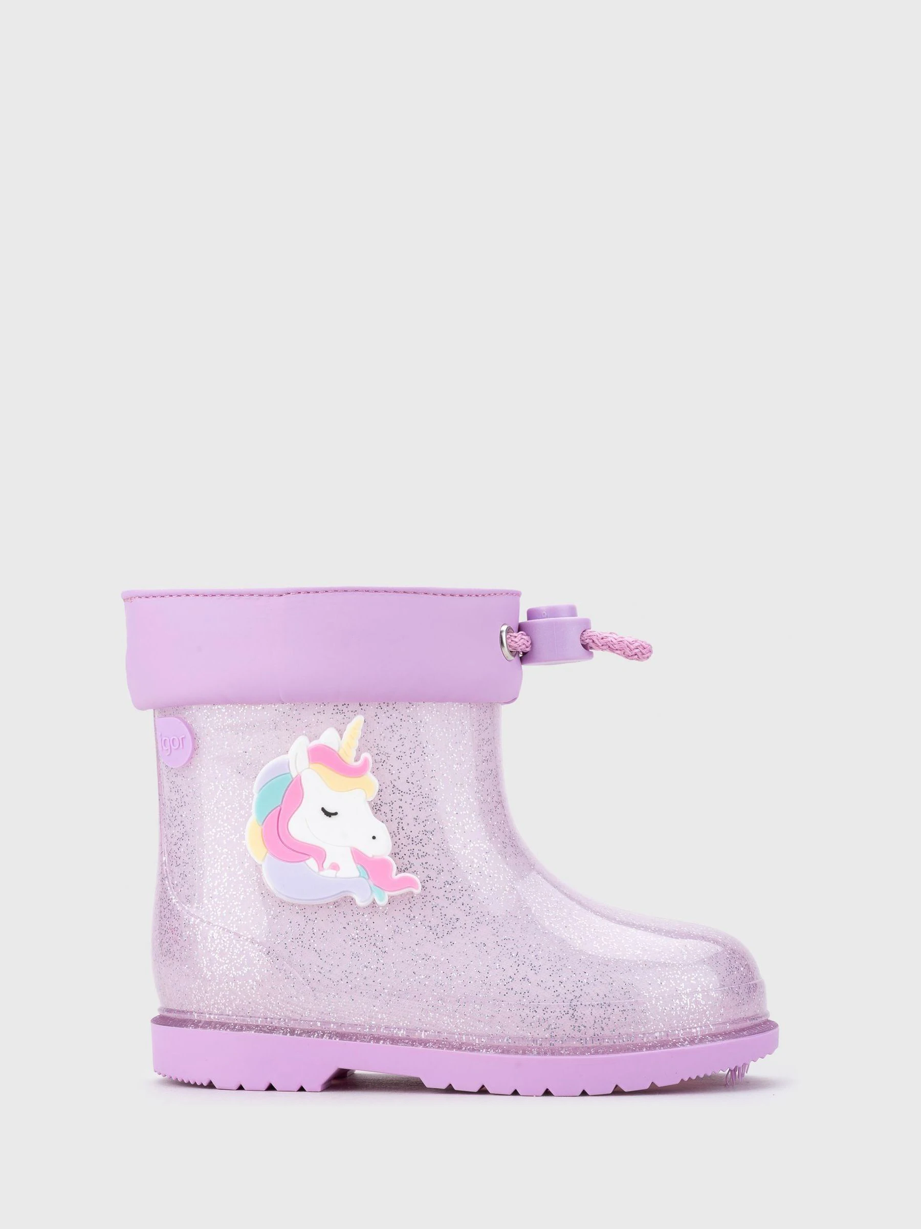Paars - Igor Glitter Unicorn Ankle Wellies