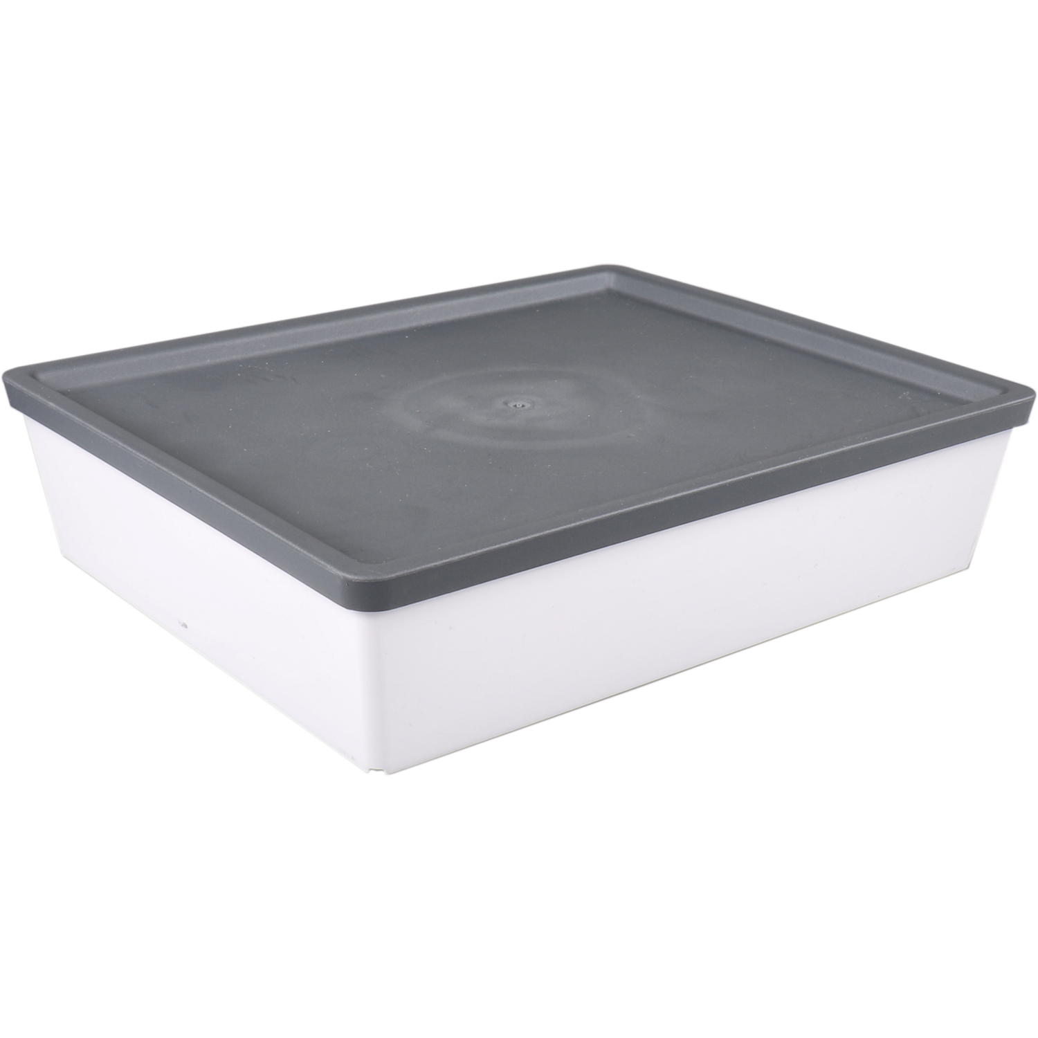 Ornamin Schaal, reusable, onbreekbaar, 2-vaks, sAN, rechthoekig, 1250ml, 220x180x50mm, wit