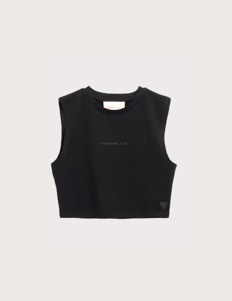 GERTRUDE&GASTON TOP SANS MANCHES ENFANT LITTLE CALYPSO NOIR