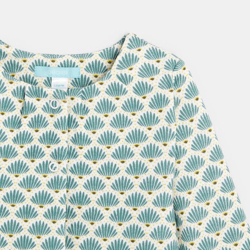 Cardigan jersey graphique vert bébé fille Vert