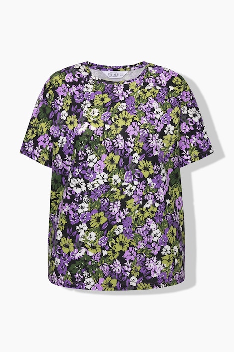 T-Shirt, oversized, Flower-Print