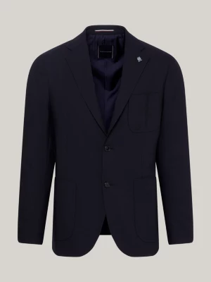 Blazer Slim com Monograma TH em Tecido Plano