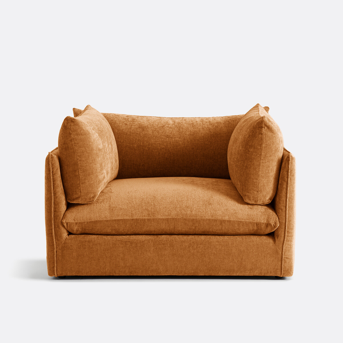 LA REDOUTE INTERIEURS<br>Poltrona XL Malo em fluweel texturizado