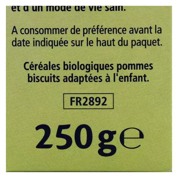 Biscoitos de Cereal com Maçã Gourmet Orgânico Hipp Mornings +8m 250g