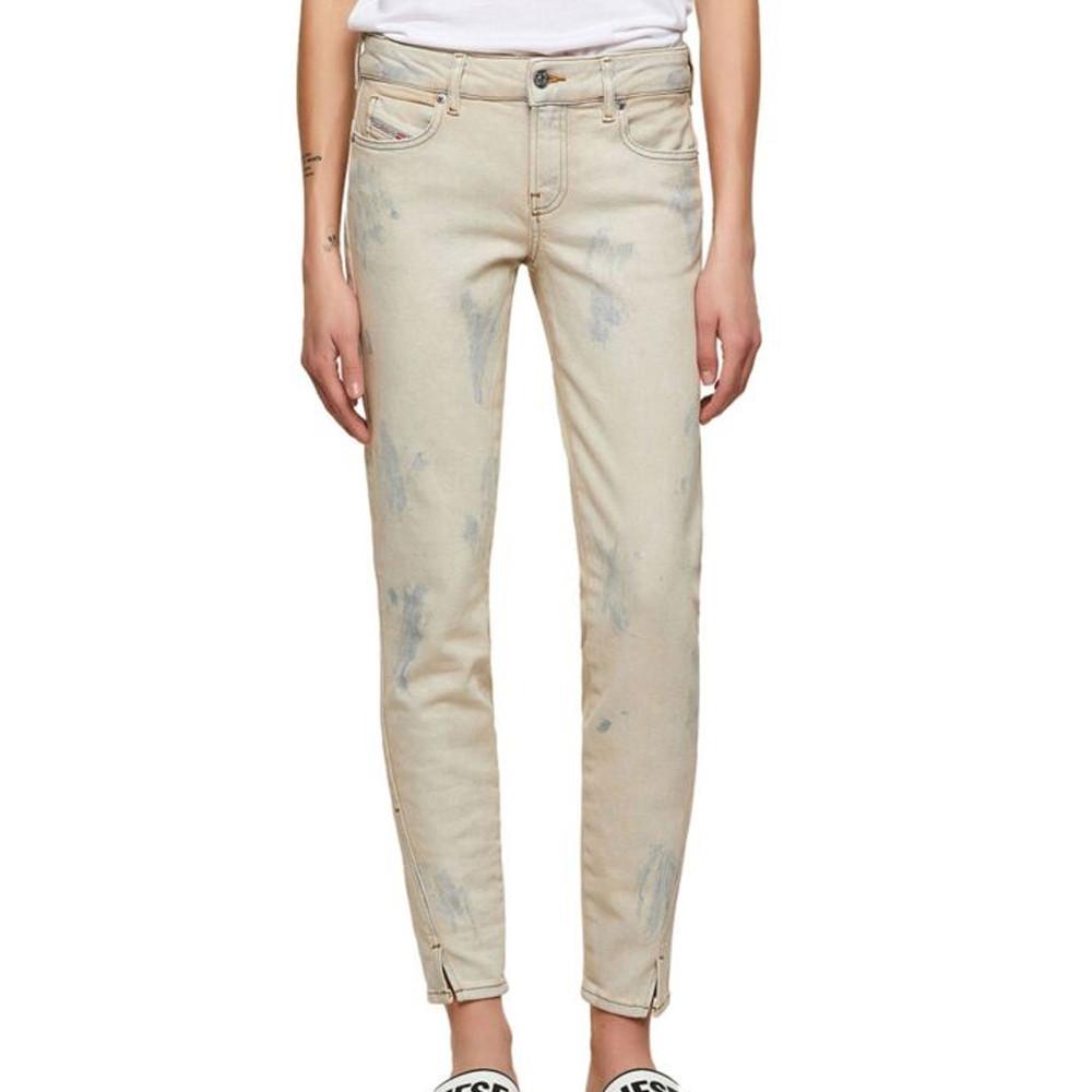 Diesel Jean Slim Low Bleu très délavé Femme Diesel D-jevel