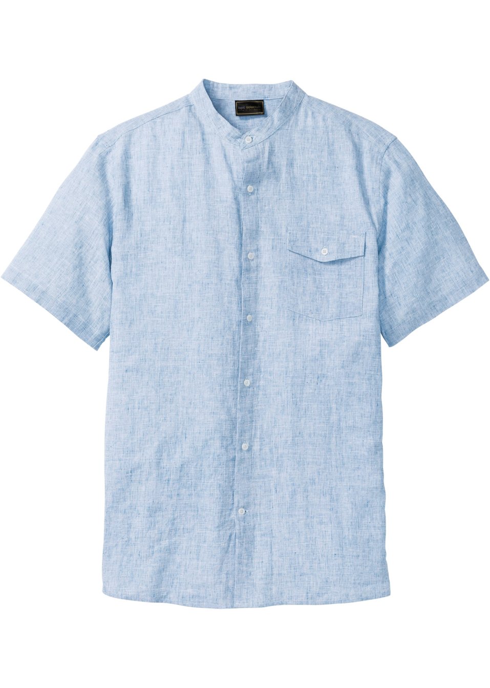 Chemise manches courtes avec lin