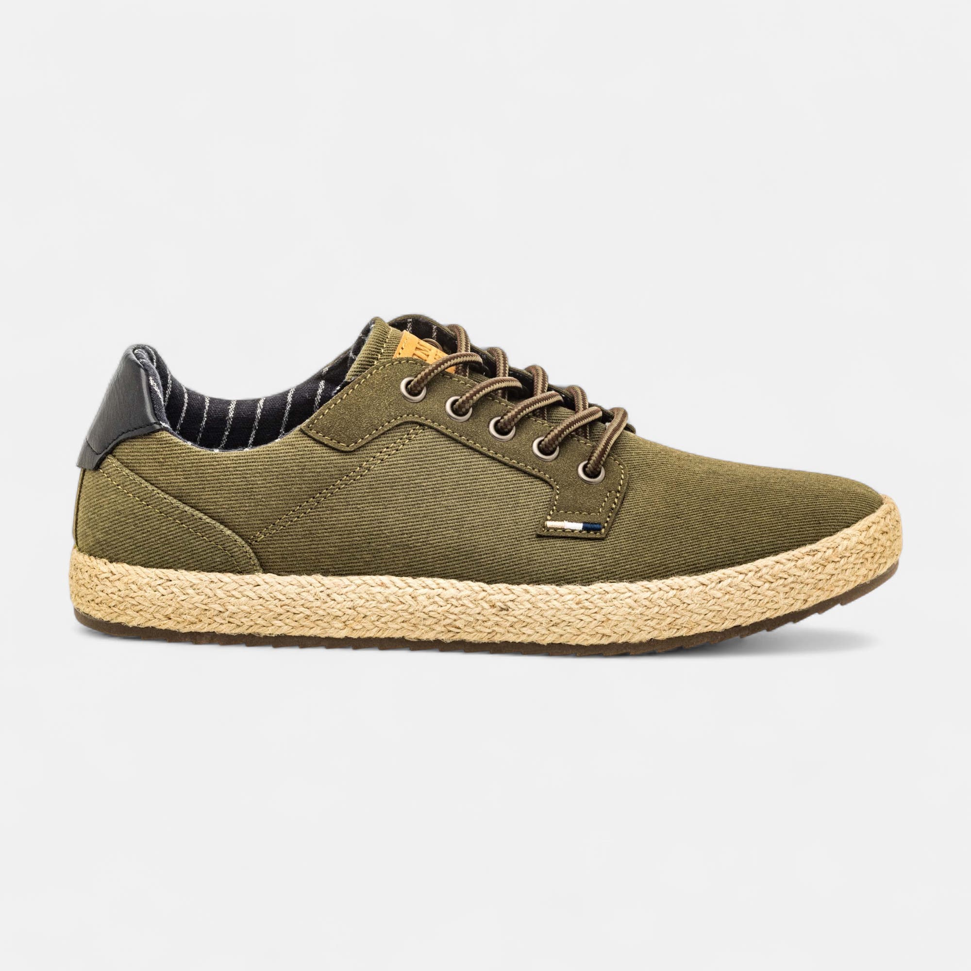 Baskets en toile Homme kaki