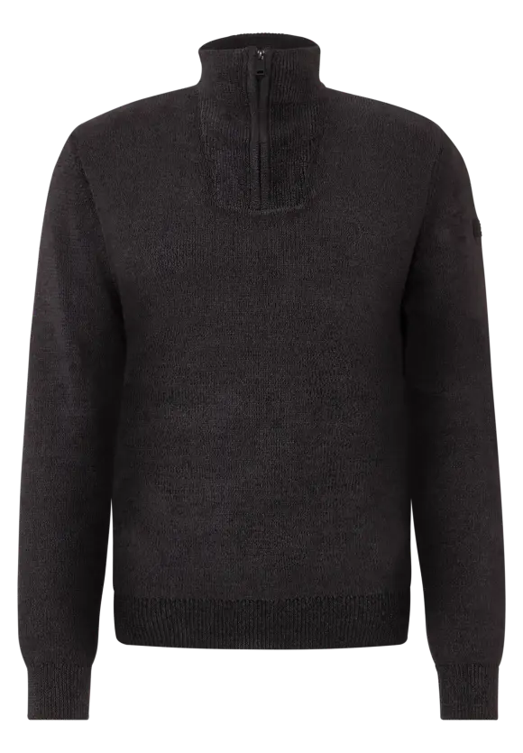 Softer Baumwoll Troyer - Black