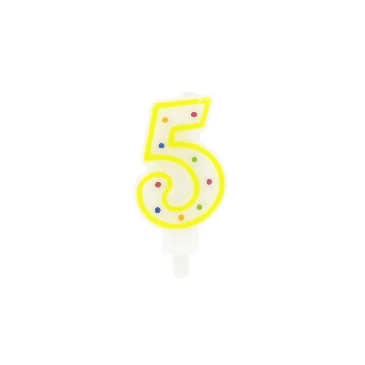 Bougie anniversaire chiffre 5 Rio Party Fackelmann