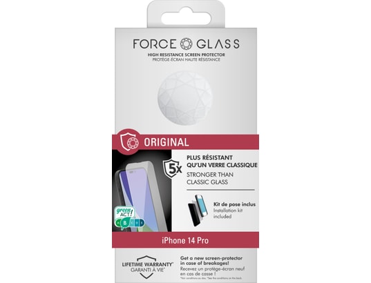FORCEGLASS - Film protection Verre trempé iPhone 14 Pro