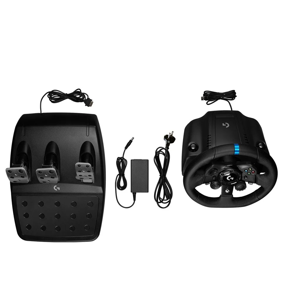 Logitech - G923 Racing Wheel and Pedals & Driving Force Shifter for Xbox One and PC - Bundle