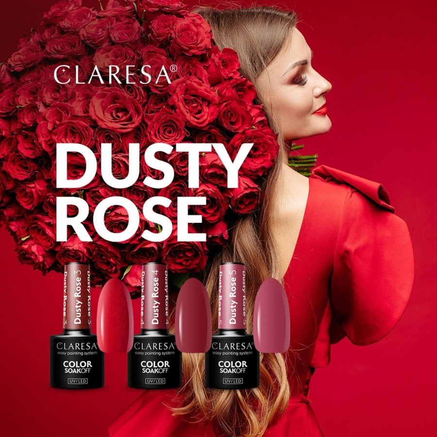 Claresa Nail Polish Hybrid Soak Off Dusty Rose 04 5ml