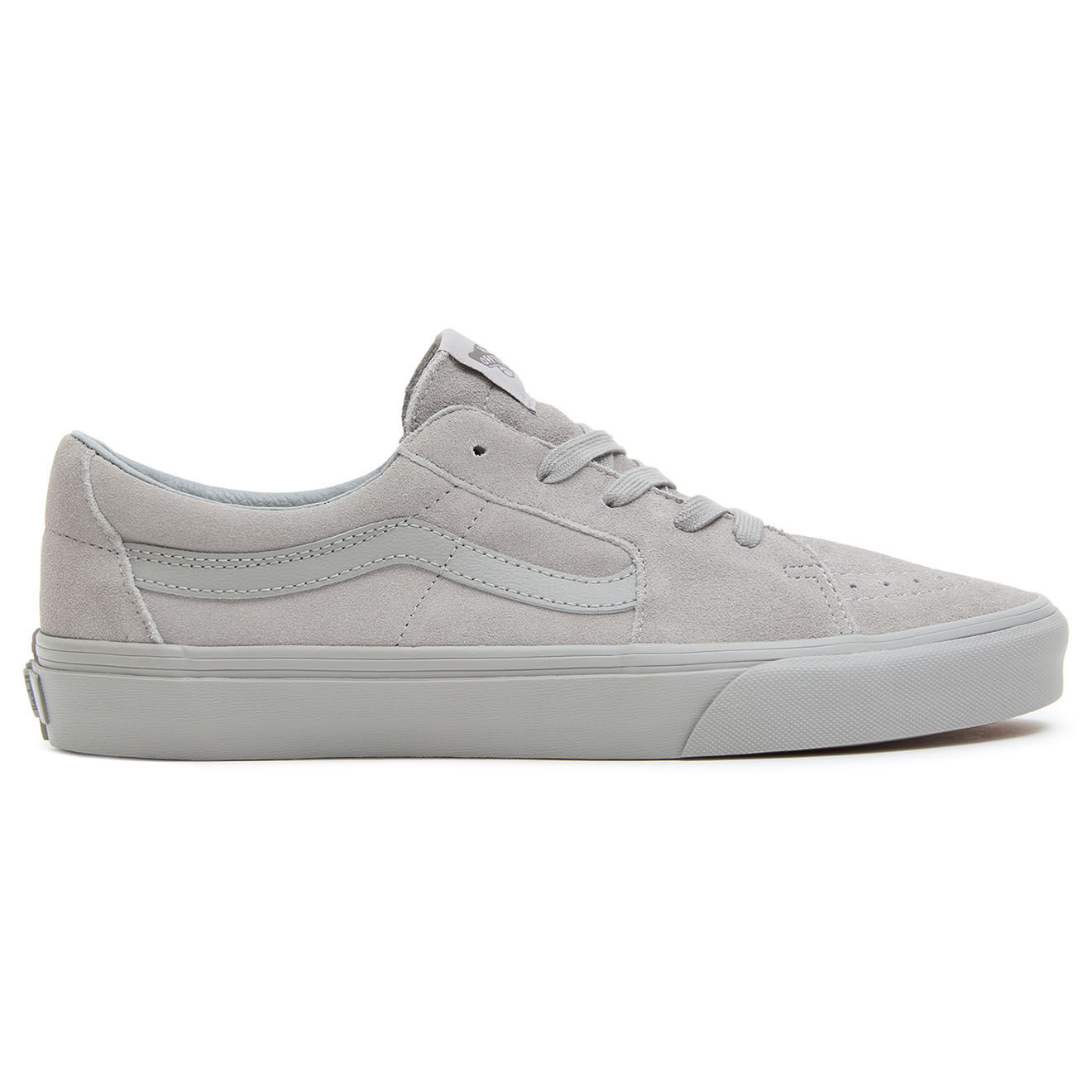 Vans Baskets en Velours de Cuir SK8-Low grises