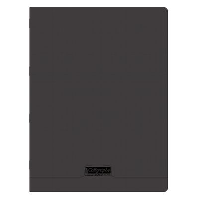 Calligraphe 8000 - Cahier polypro 24 x 32 cm - 96 pages - grands carreaux (Seyes) - noir