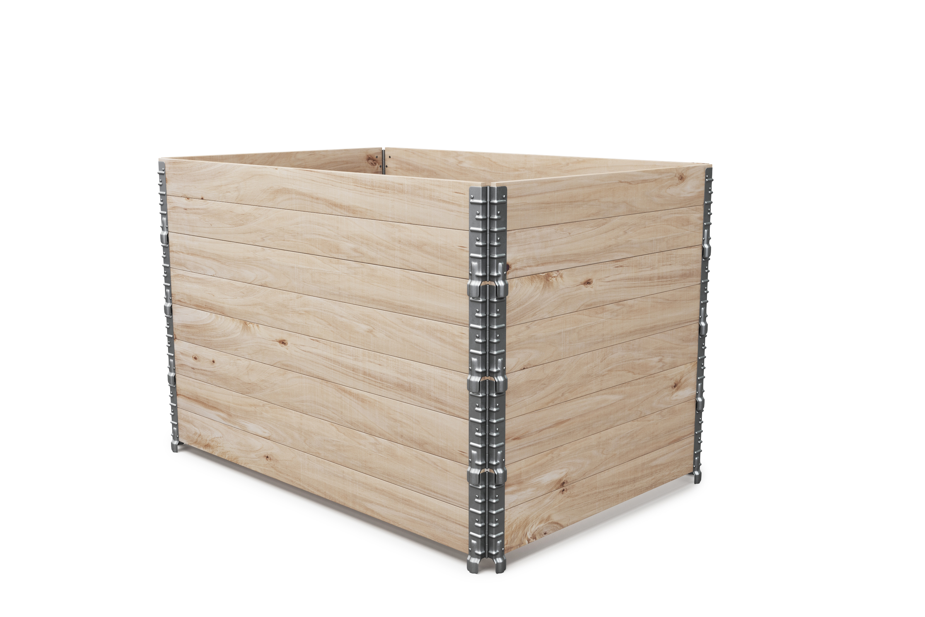 Faltrahmen für Hochbeet Holz 120 x 80 x 20 cm 4er Set