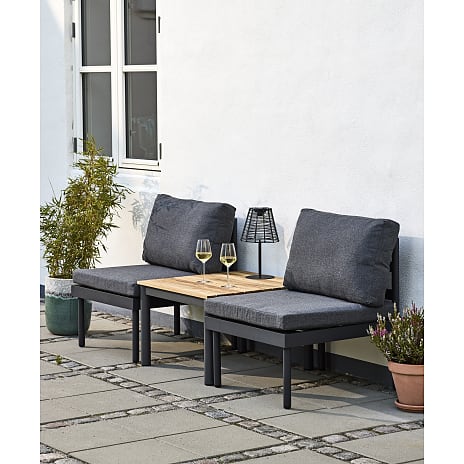 Pesaro lounge sofamodul - koksgrå