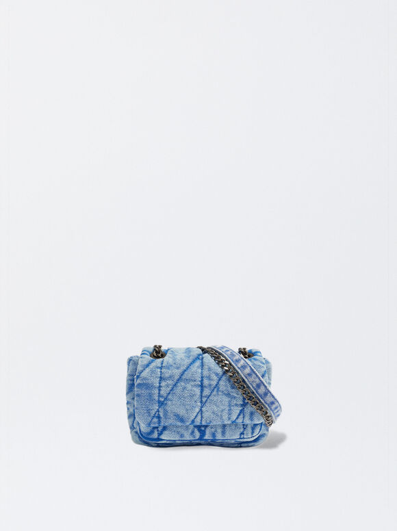 Bolsa transversal de jeans - Azul