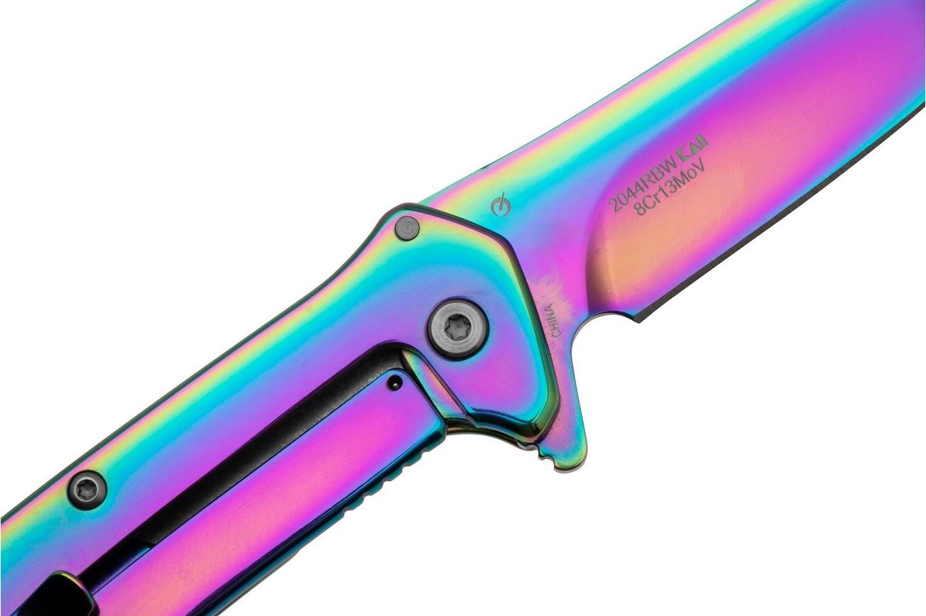 Kershaw Outcome Rainbow 2044RBW, 4Cr14, Stainless Steel, zakmes
