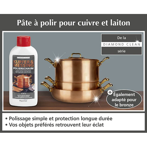 Pâte à polir pour cuivre et laiton Wenko by Maximex