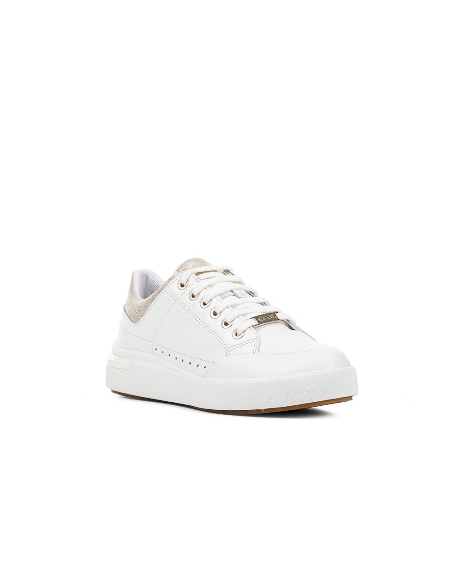 Baskets cuir blanc