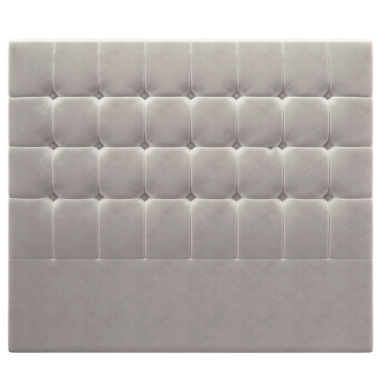 Kooko Home Tête de lit en Velours Sol beige - 160x120 cm