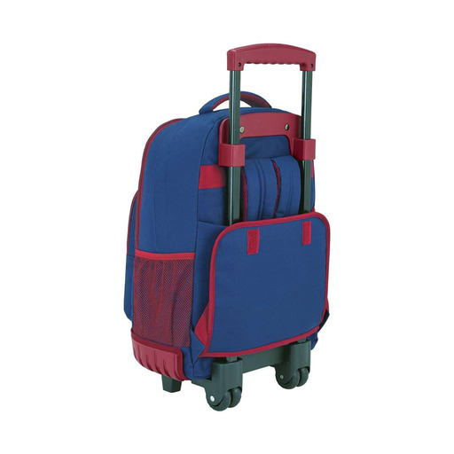 Mochila compacta com rodas e sistema de elevação