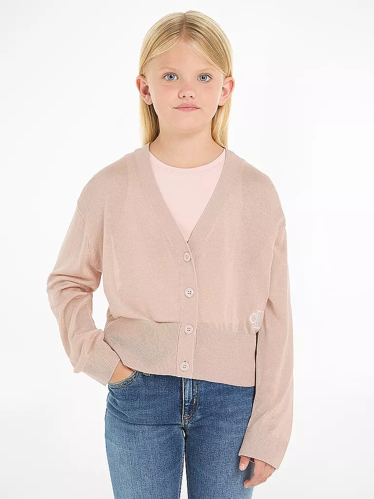CALVIN KLEIN JEANS Mädchen Cardigan  rosa