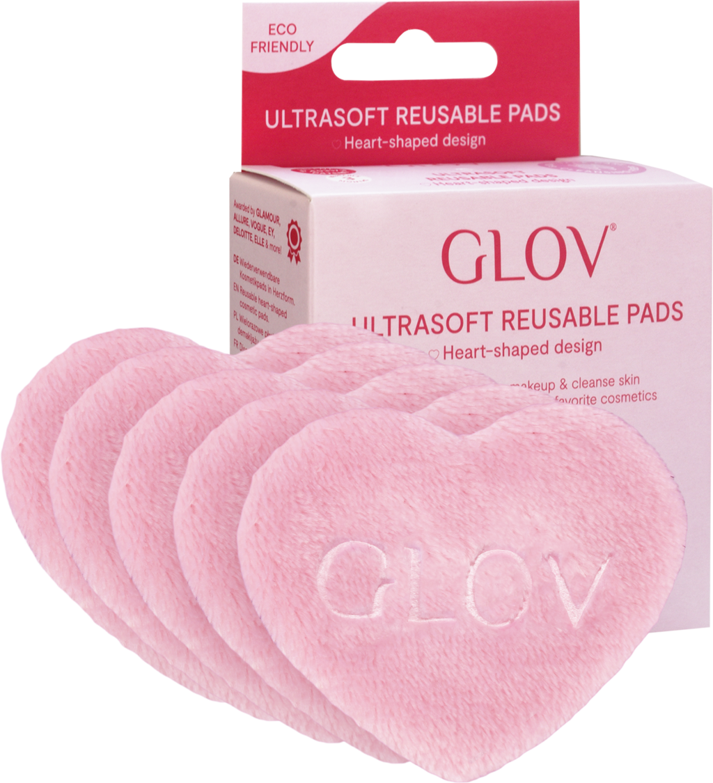 GLOV  Heart Shaped Ultrasoft Reusable Pads, 5 Stk