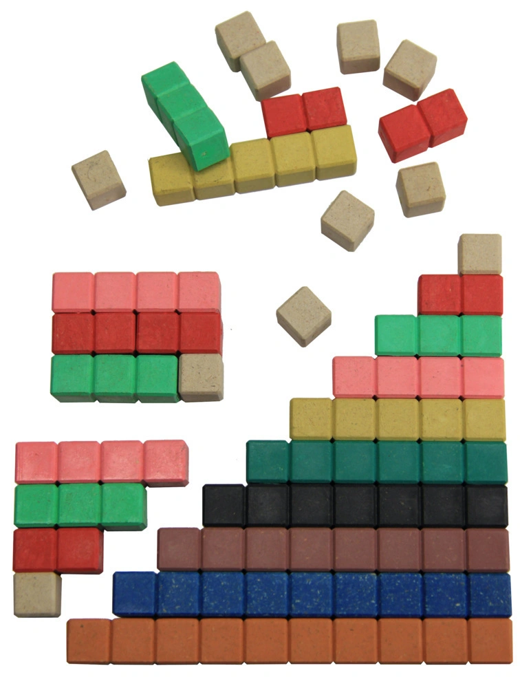 30 farbige Rechenstäbe aus RE-Wood®