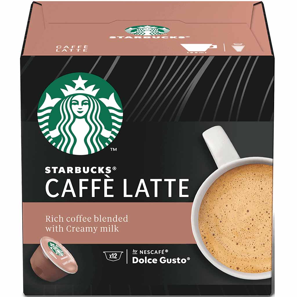 Starbucks Dolce Gusto Caffe Latte 12Tassen 121,2g MHD:31.8.25