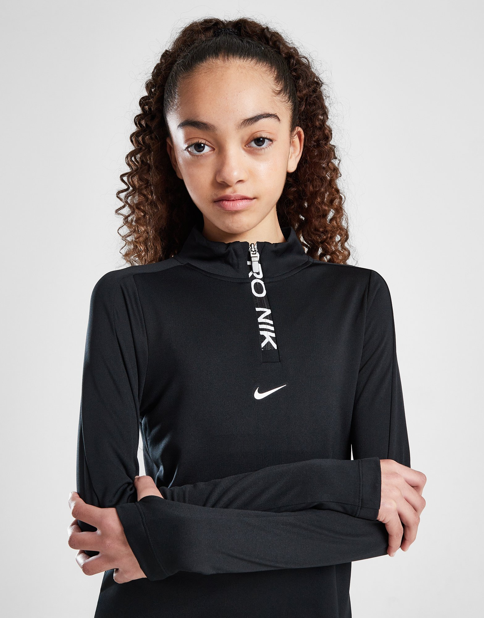 Nike Girls' Fitness Long Sleeve 1/2 Zip Top Junior