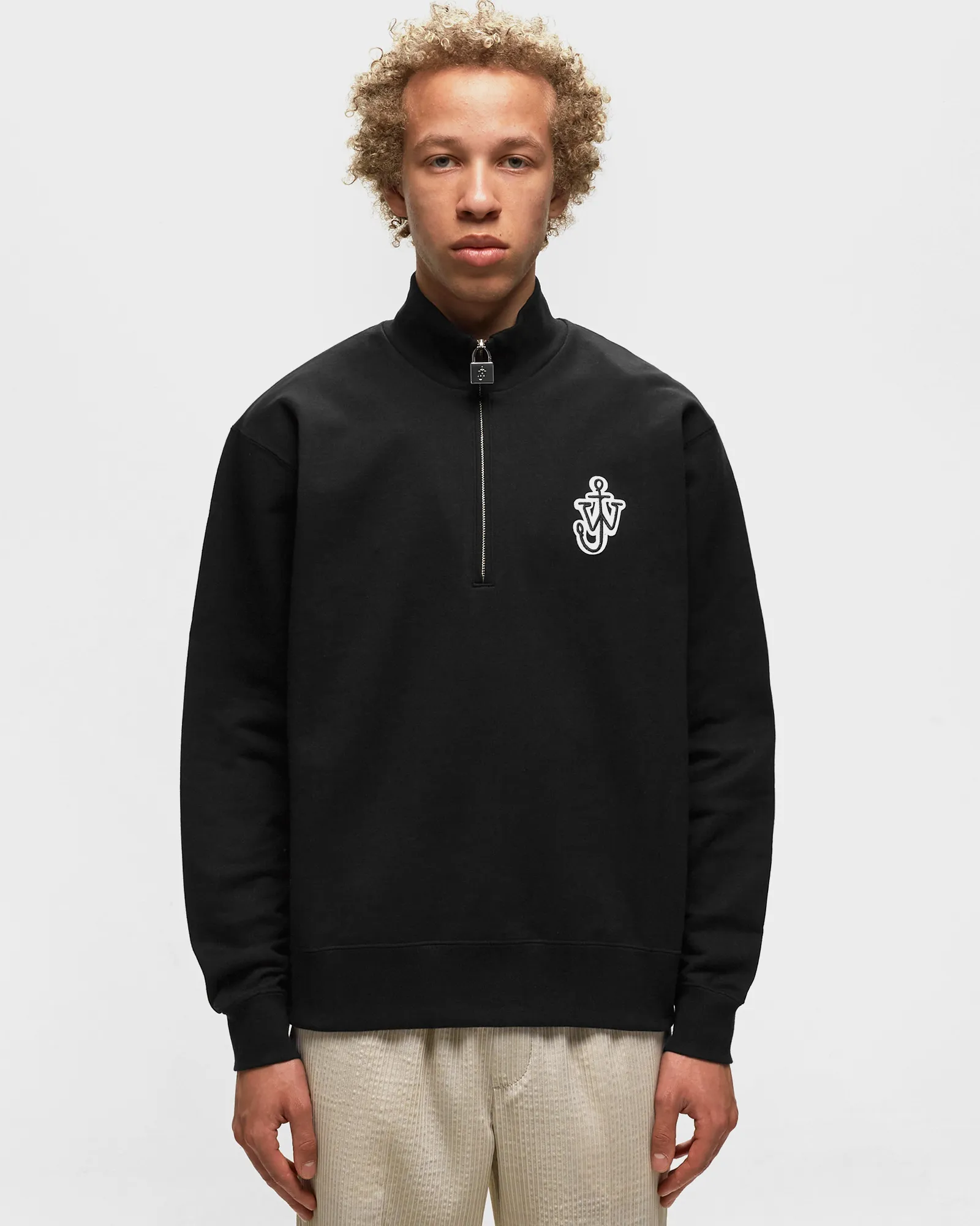 JW Anderson PADLOCK HALF ZIP SWEATSHIRT