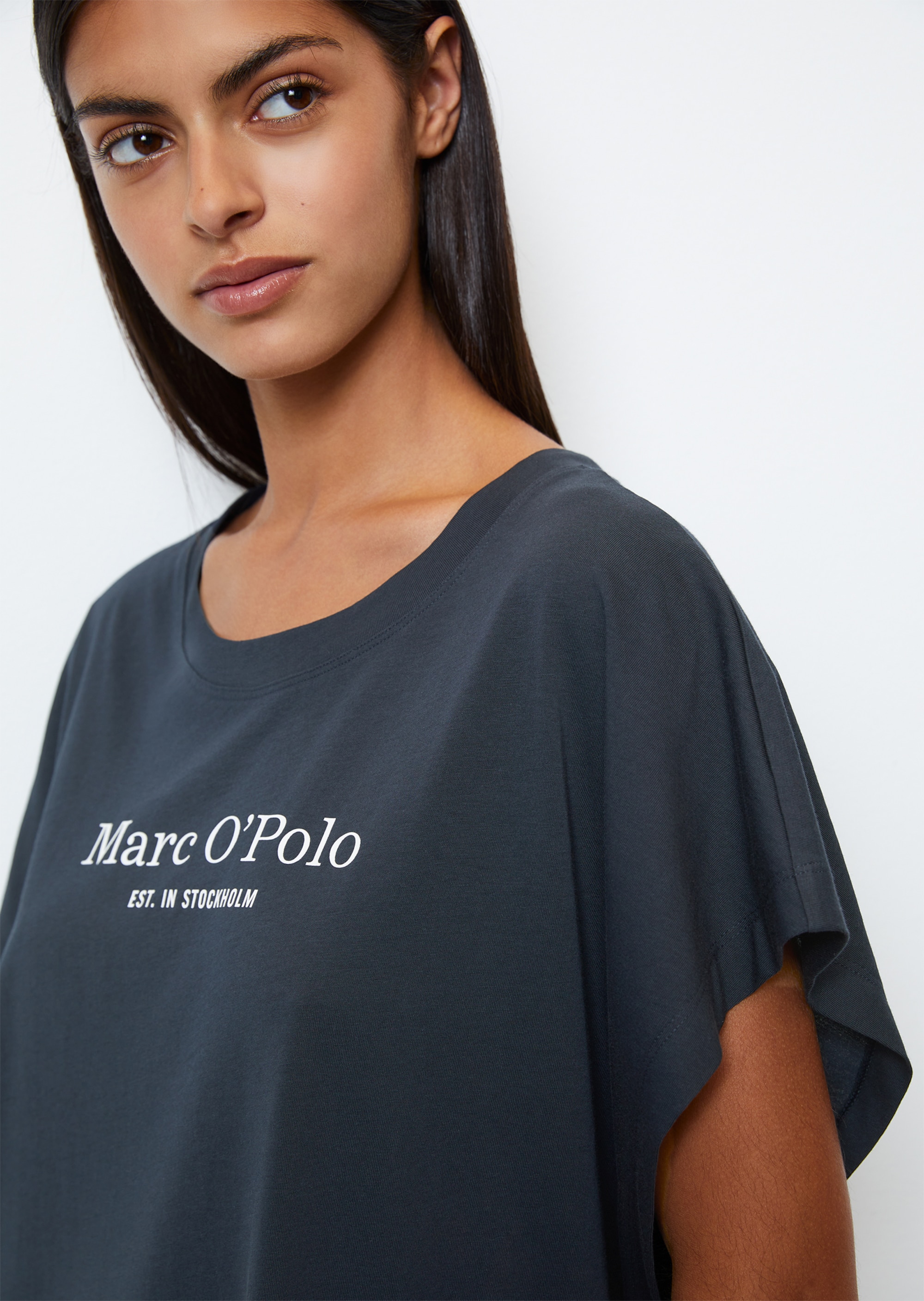 Lounge-Longshirt aus reiner Bio-Baumwolle